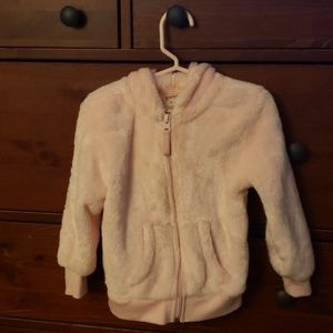 Arizona Terry faux fur teddy hoodie zip up